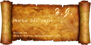 Hurta Jázmin névjegykártya
